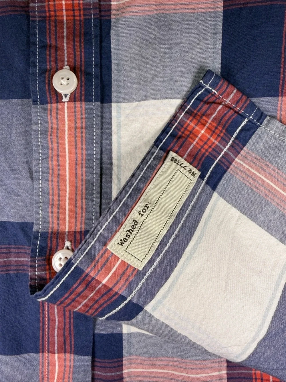 J.Crew Small Mens Plaid Button Down Shirt Slim Untucked Stretch Preppy Americana